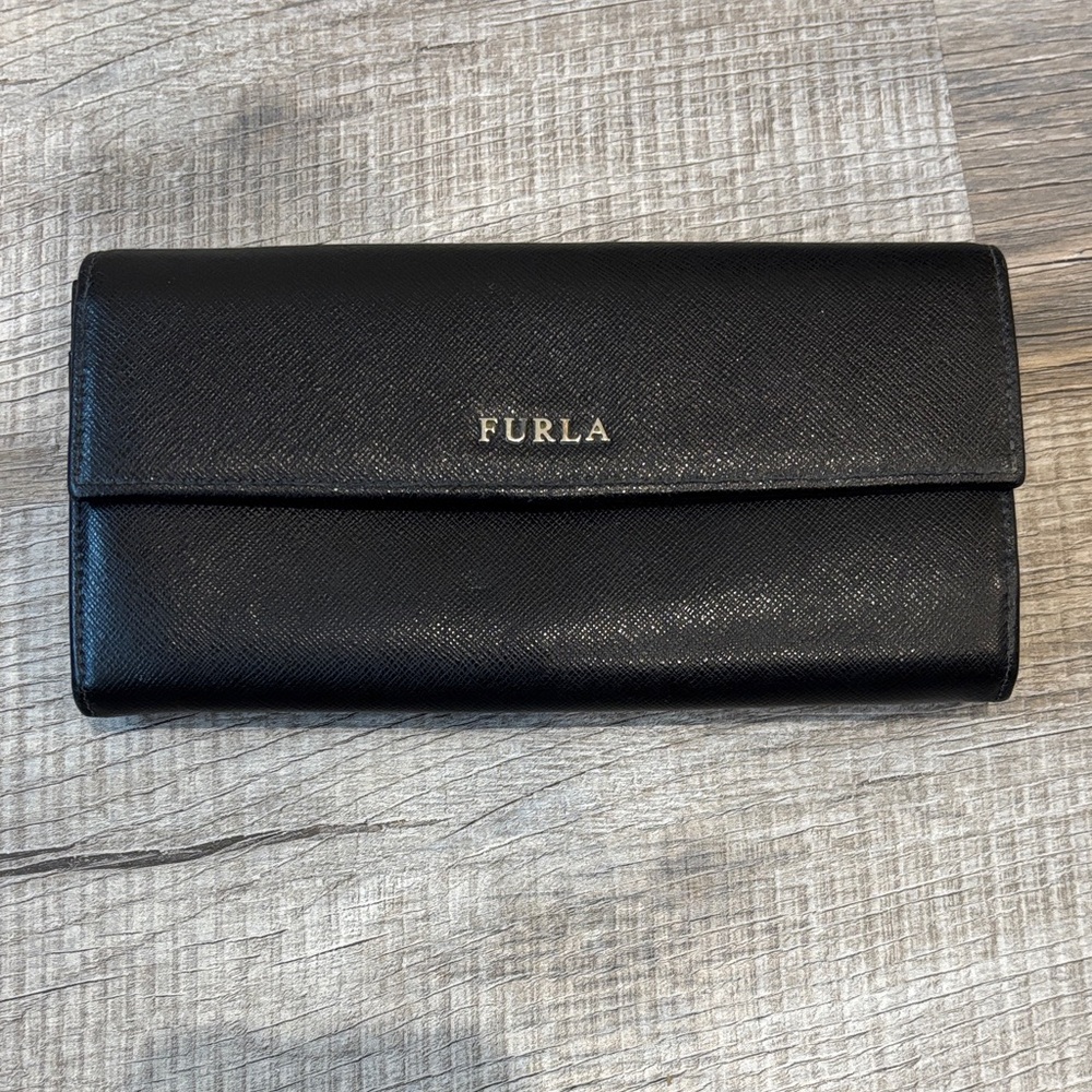 Furla Classic Black Leather Wallet